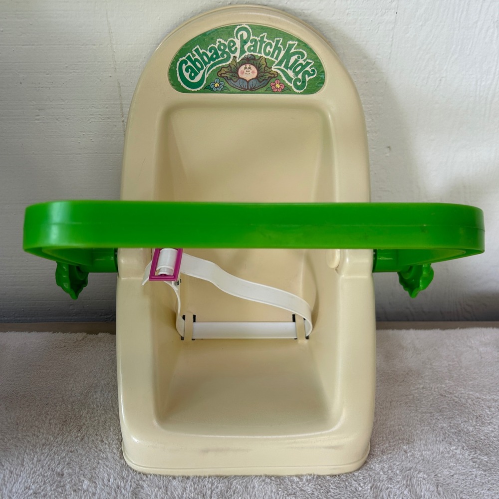 Vintage 1983 Cabbage Patch Kids Doll Carrier Coleco Green Handle Toy Accessory